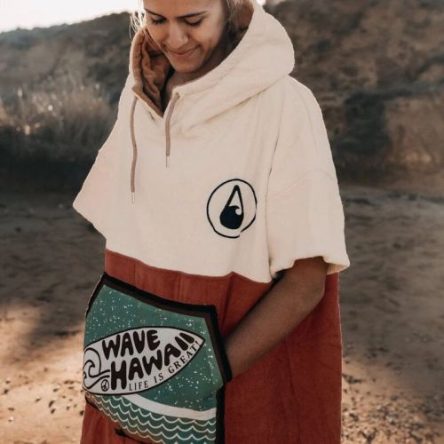 Poncho Surf Wave Hawaii sans Zip Campeche 