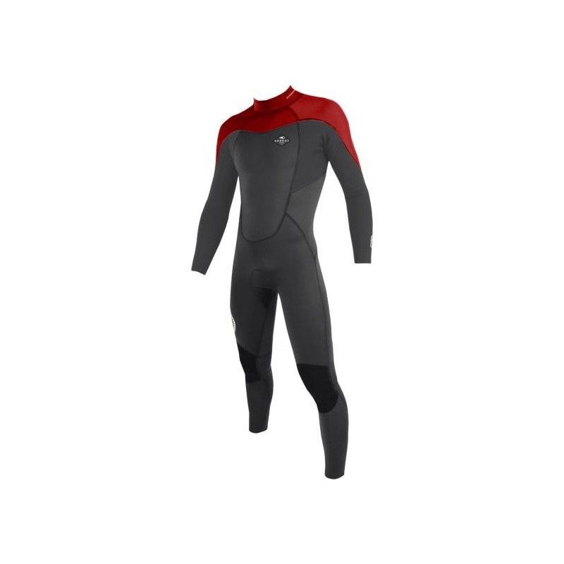 Combinaison Sport nautique Enfant Sooruz Fly + Backzip 5/3mm Gris / Rouge 