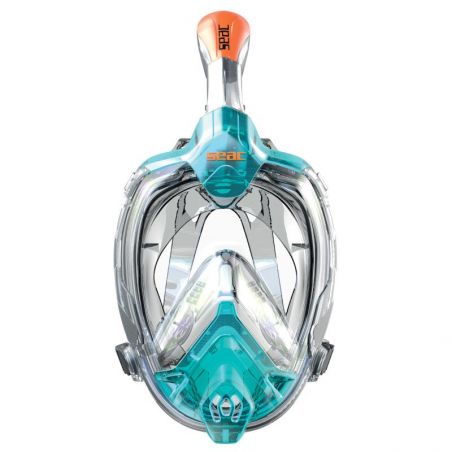 Masque Snorkeling Seac Grande Faciale Libera Turquoise/Orange 