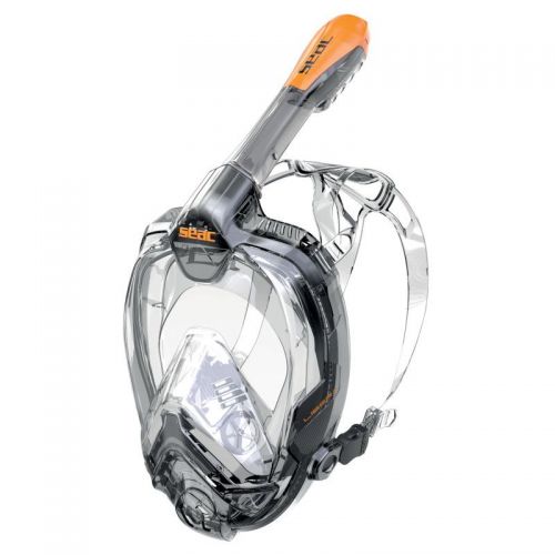 Masque Snorkeling Seac Grande Faciale Libera Noir/Orange 