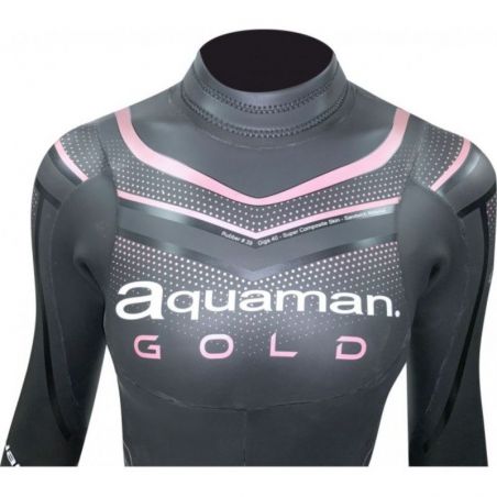 Combinaison Triathlon Femme Aquaman Gold 5mm 