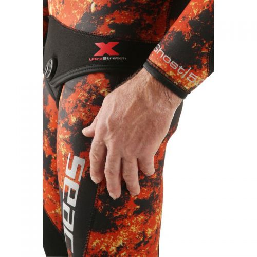 Pantalon de Chasse sous-marine Seac Ghost Orange/Rouge 5mm 