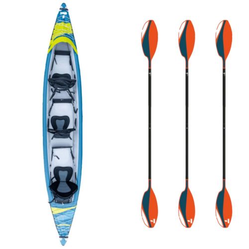 Pack Kayak gonflable Tahe Full HP3 3 Personnes 