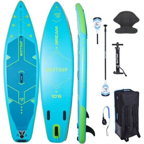 Paddle Gonflable WATTSUP BREAM 10'6" avec siege et pagaie convertible kayak 