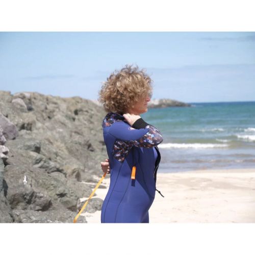 Combinaison Longe Cote Femme Ocean Step Optimizer motifs Bleu 4 mm 