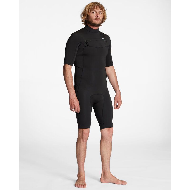 Shorty Surf Homme Absolute FrontZip Noire 2/2mm 2023 
