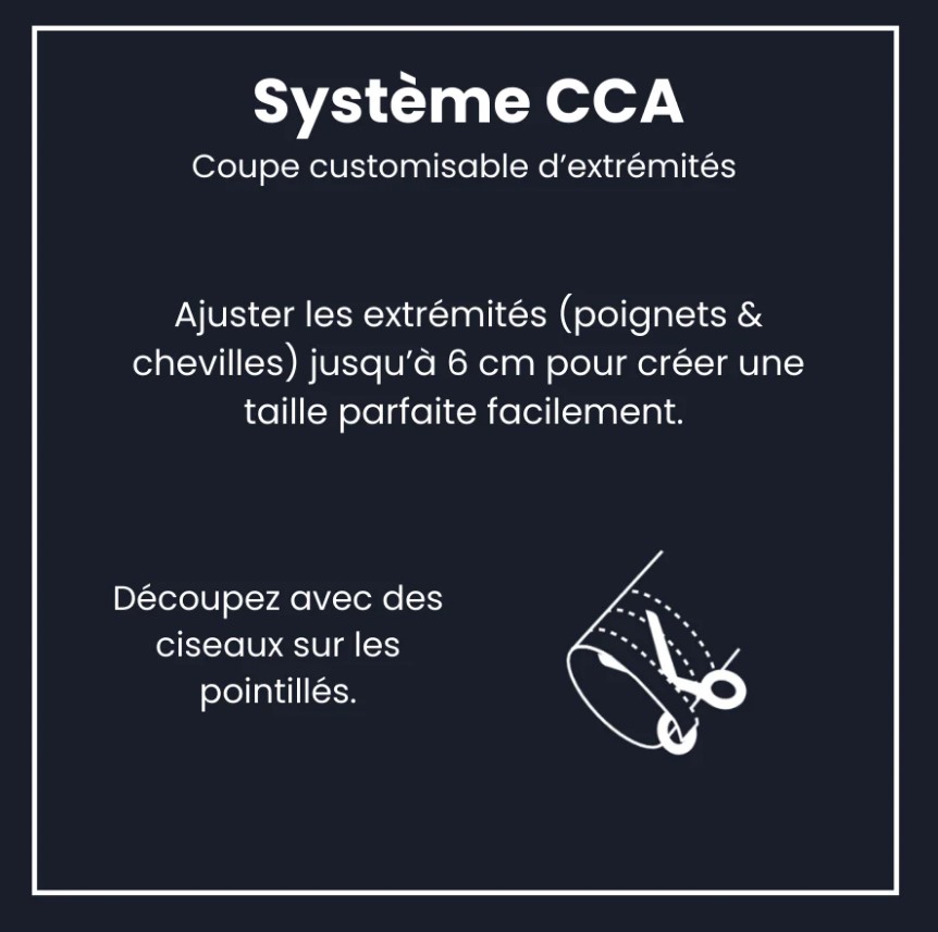 explications système CCA combinasion longe saint jacques wetsuits